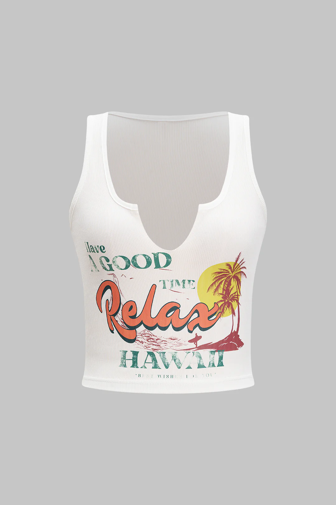 Printed Letter Tank Top