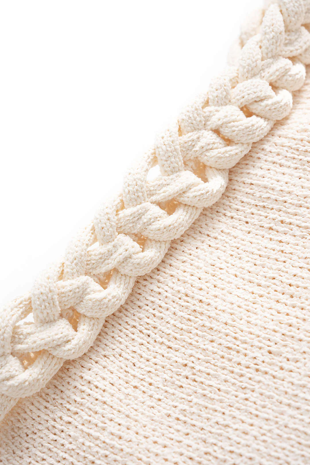 Knit Braided Fringes Skirt