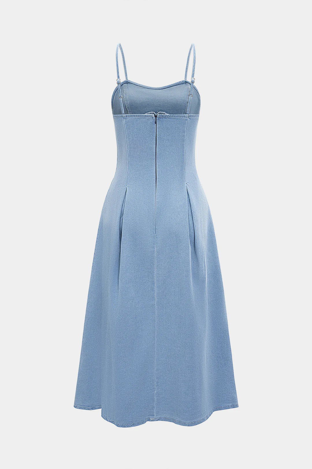 Denim Sleeveless Long Dress