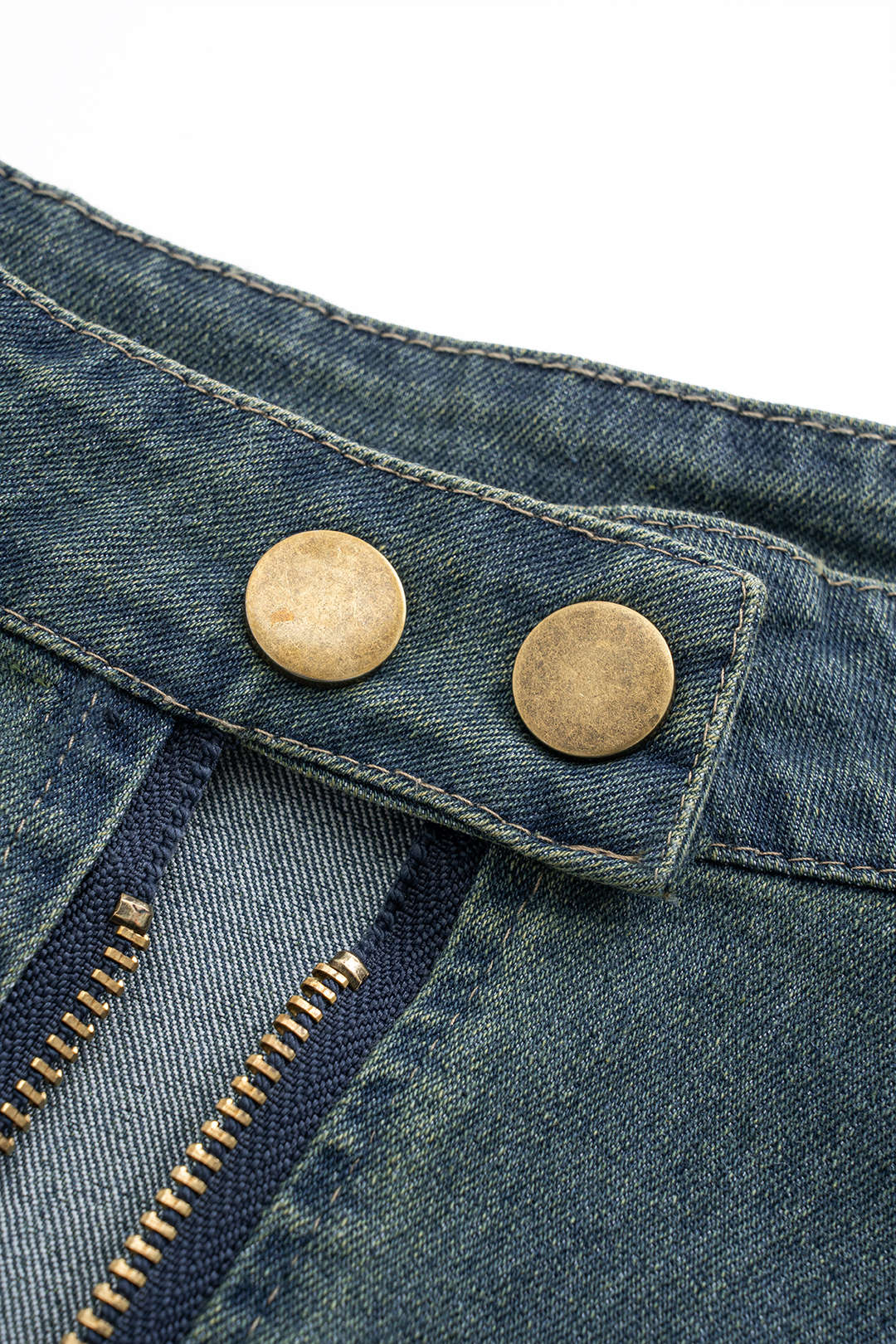 Denim Zipper Tank Sleeveless Dress