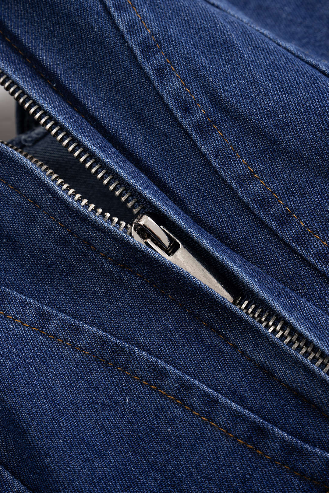 Denim 3D Floral Decor Strap Sleeveless Dress