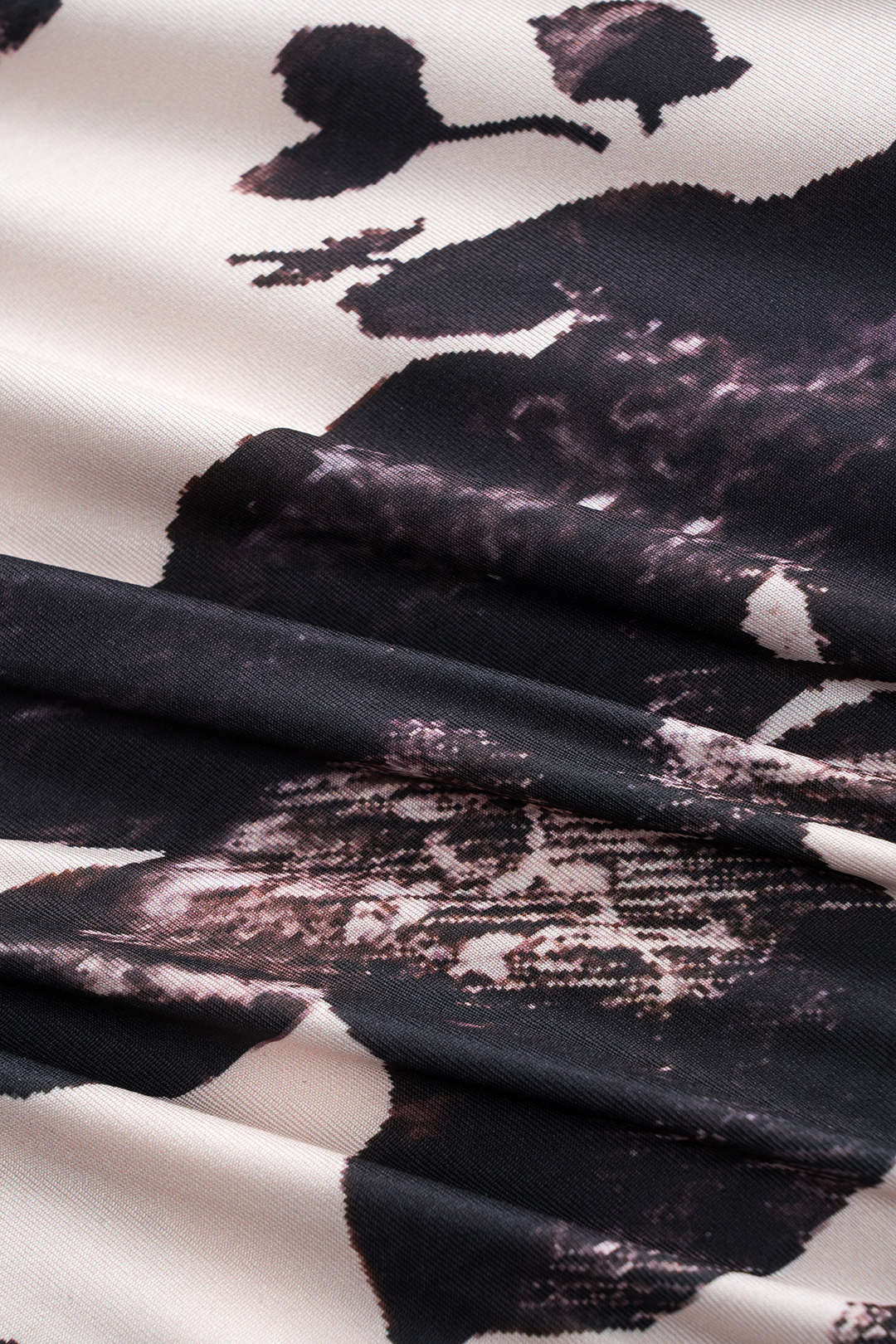 Floral Print Lace Bow Ruched Slip Mini Dress