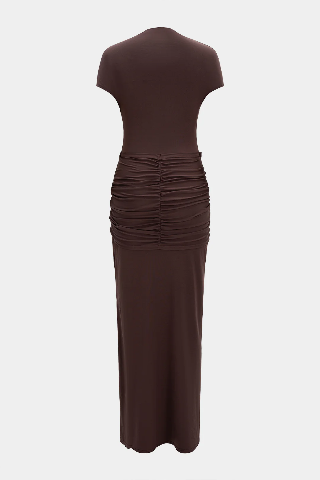 Strappy Cut Out Short-Sleeve Maxi Dress