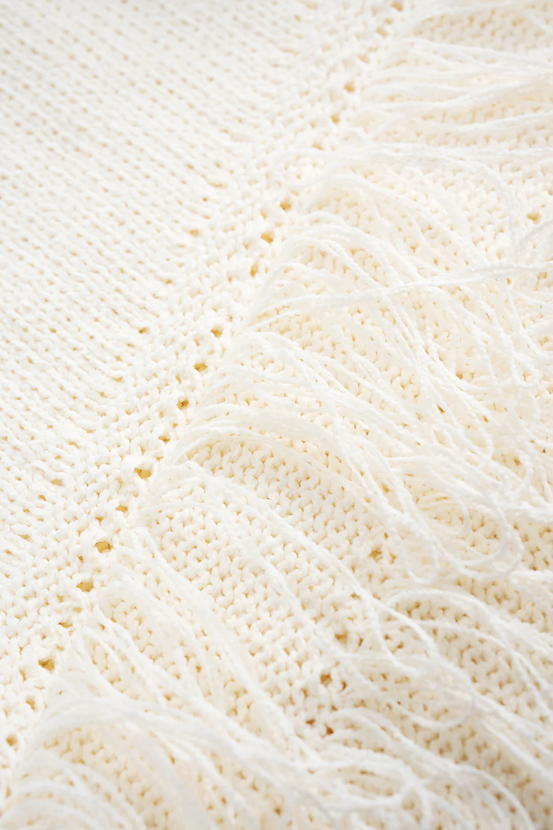 Knit Halter Neck Backless Fringe Sleeveless Garment