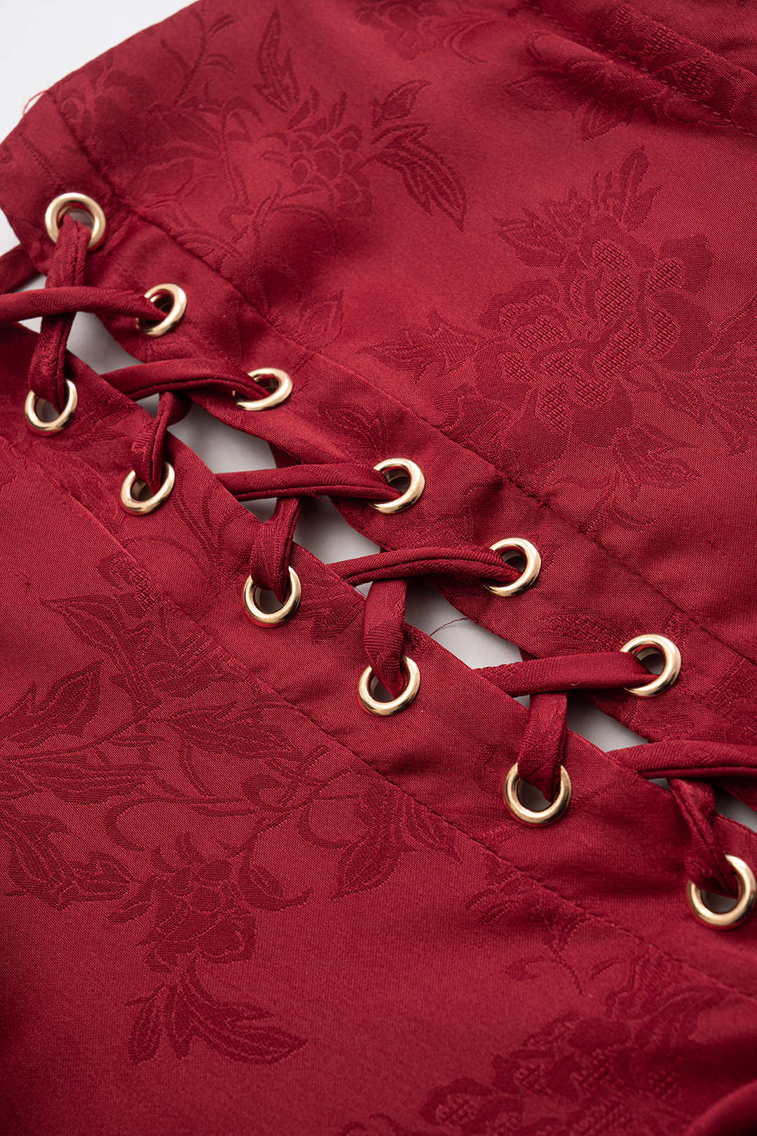 Jacquard Bustier Slip Asymmetrical Sleeveless Midi Dress