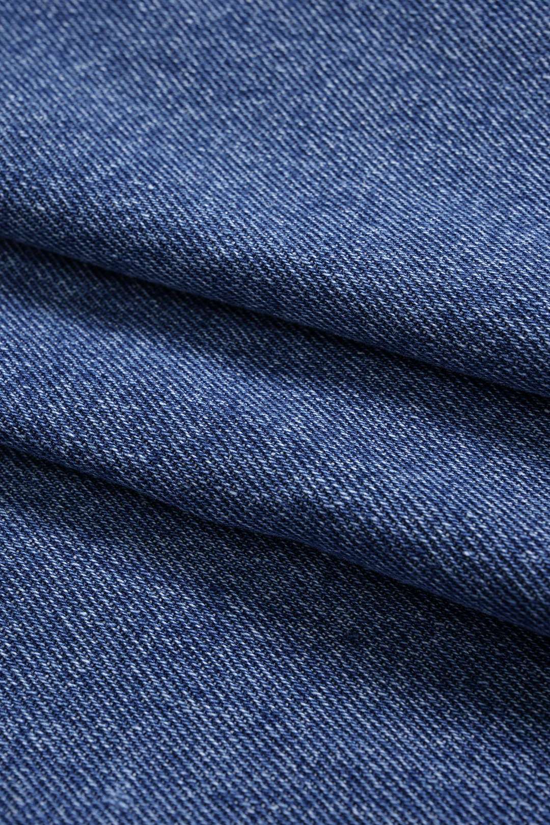 Denim Faux Leather Patchwork Skirt