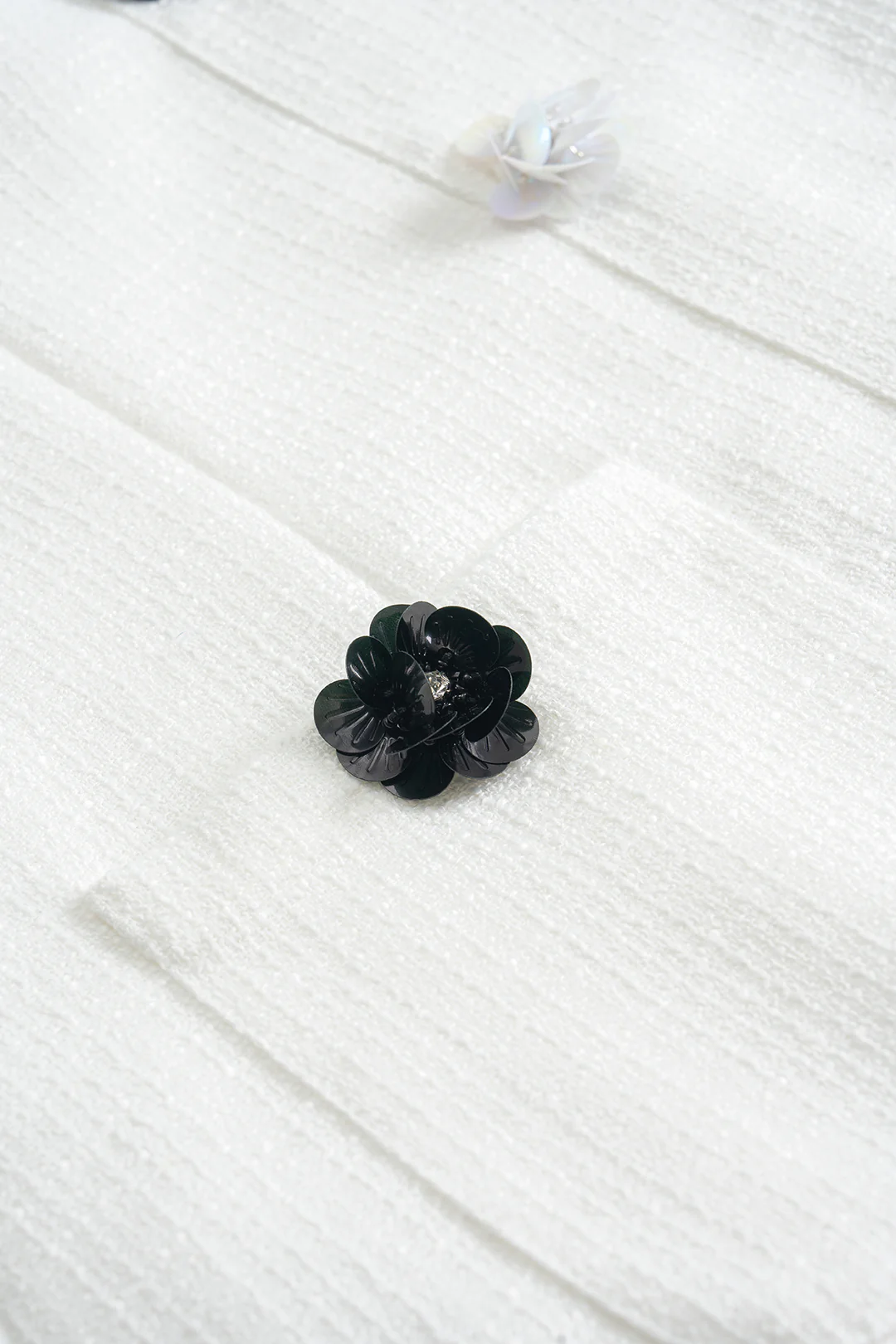 3D Floral Decor Sleeveless Mini Dress