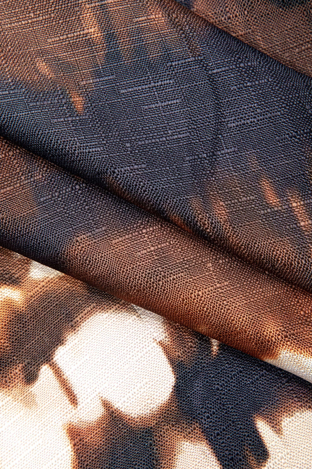 Abstract Tie Dye Print Button Short-Sleeve Shirt And Drawstring Shorts Set