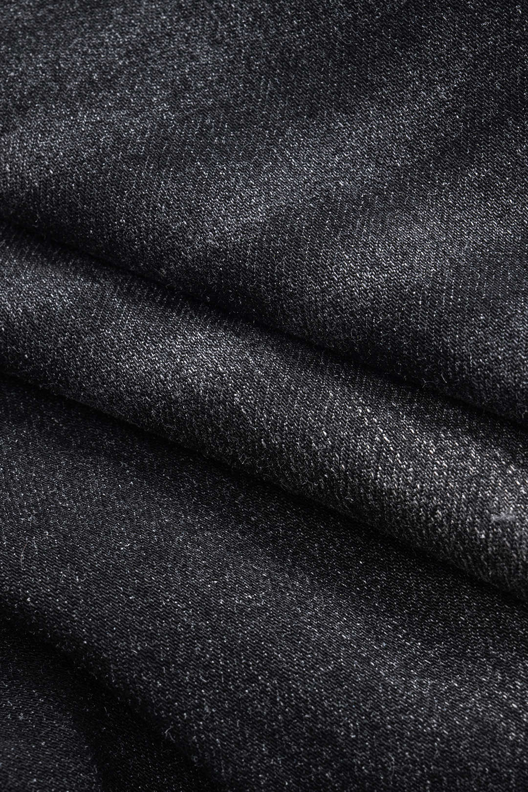 Ripped Cut-Out Button-Pocket Wide-Leg Jeans