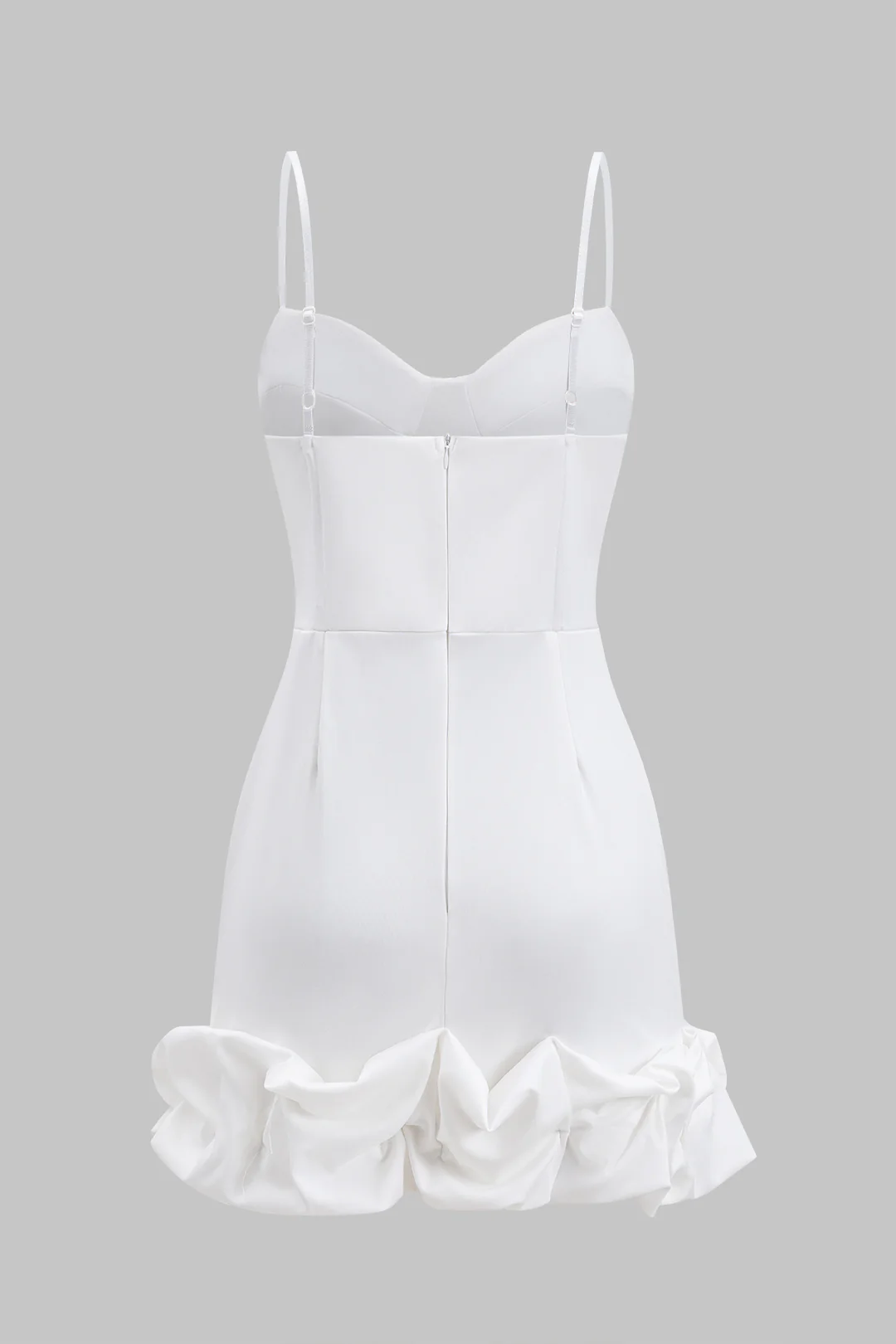 Mesh Zipper Corset Mini Slip Dress