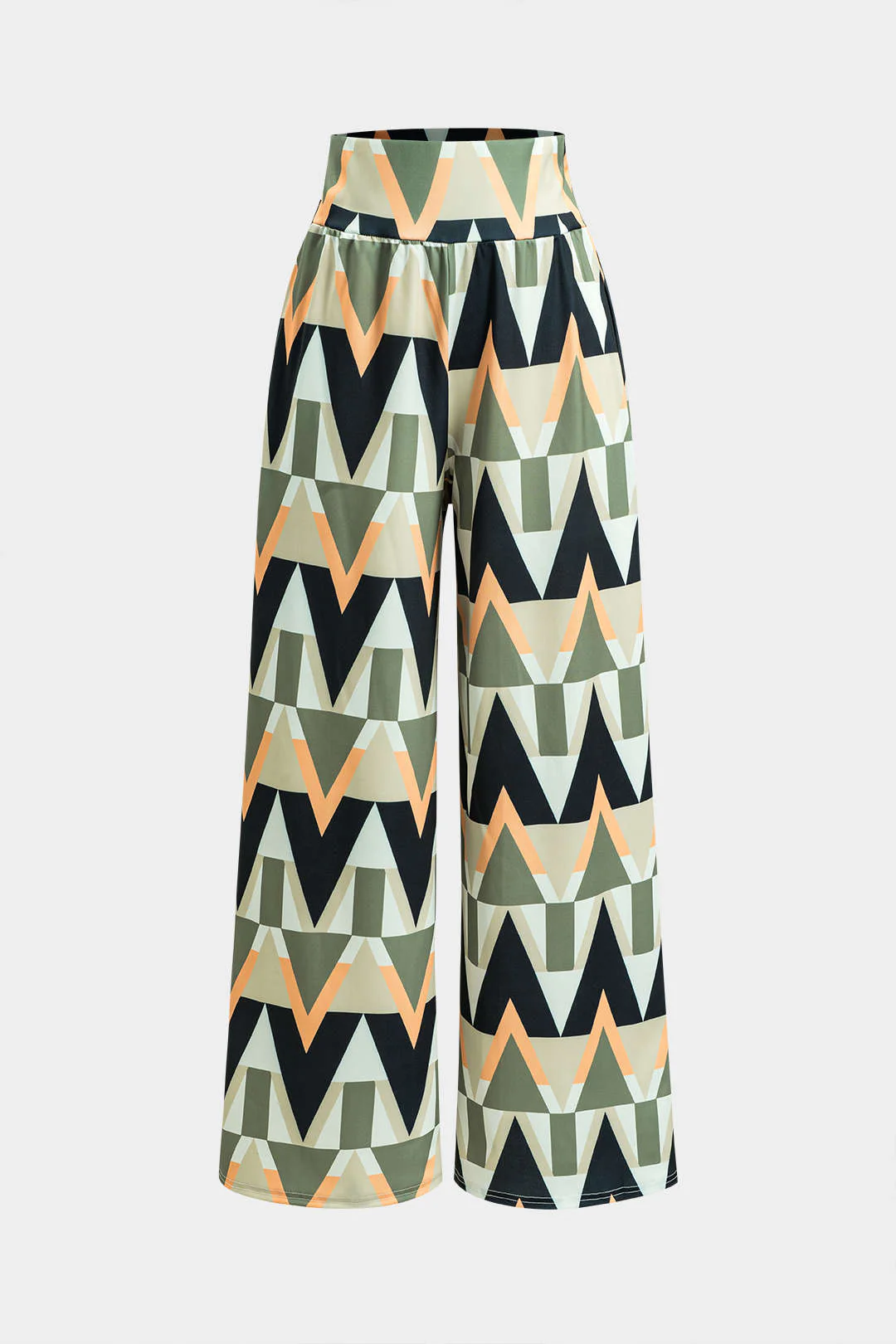 Sleeveless Tank Top and Geometric Pattern Pants Set