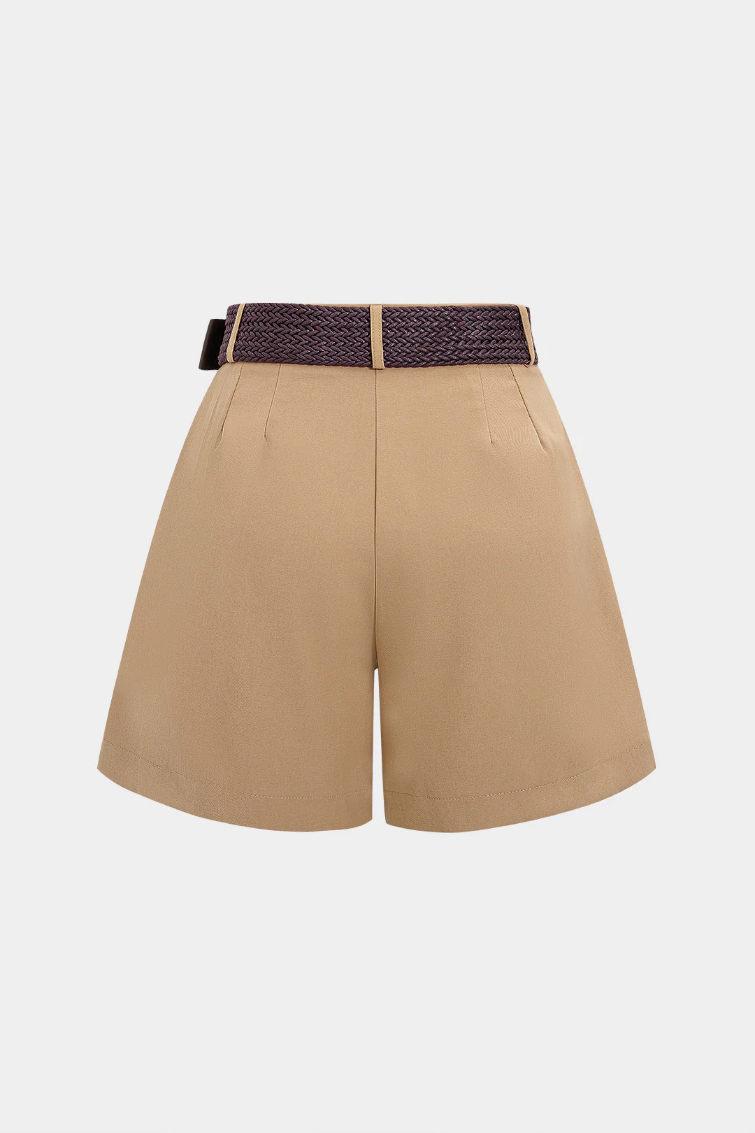 Belted Ruched Shorts