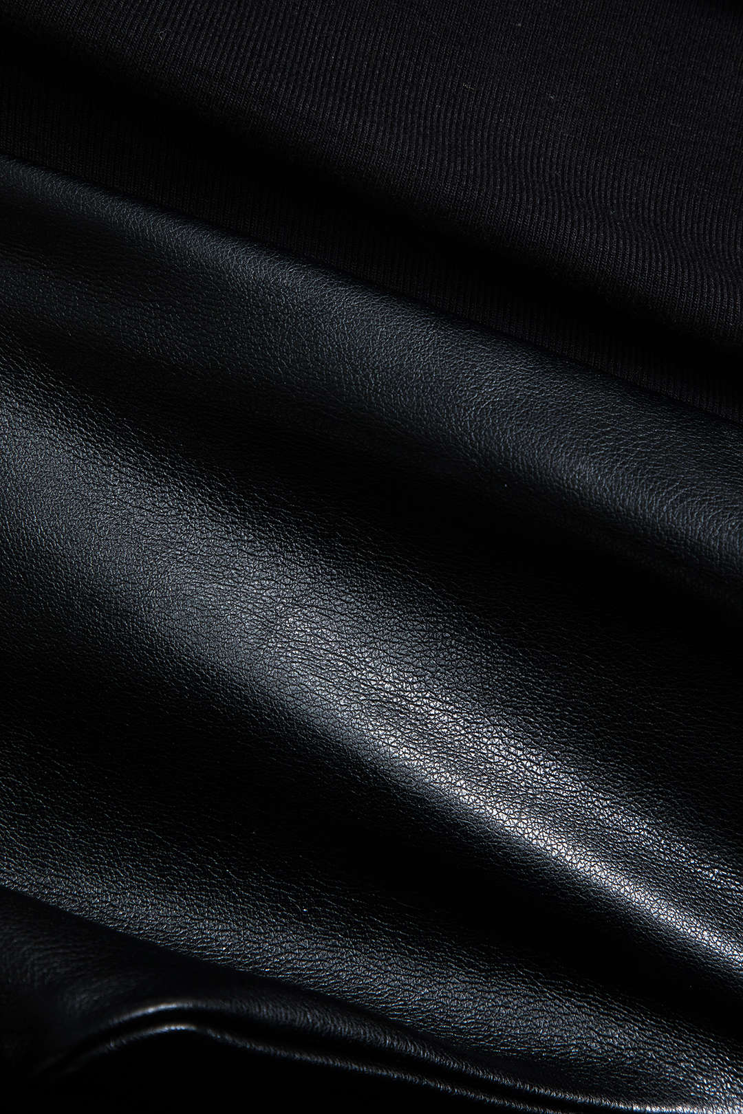 Faux Leather Long Sleeve Cut-Out Bodysuit