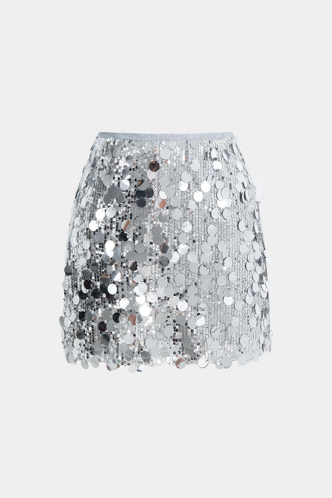 Color - blocked Sequin Mini Skirt