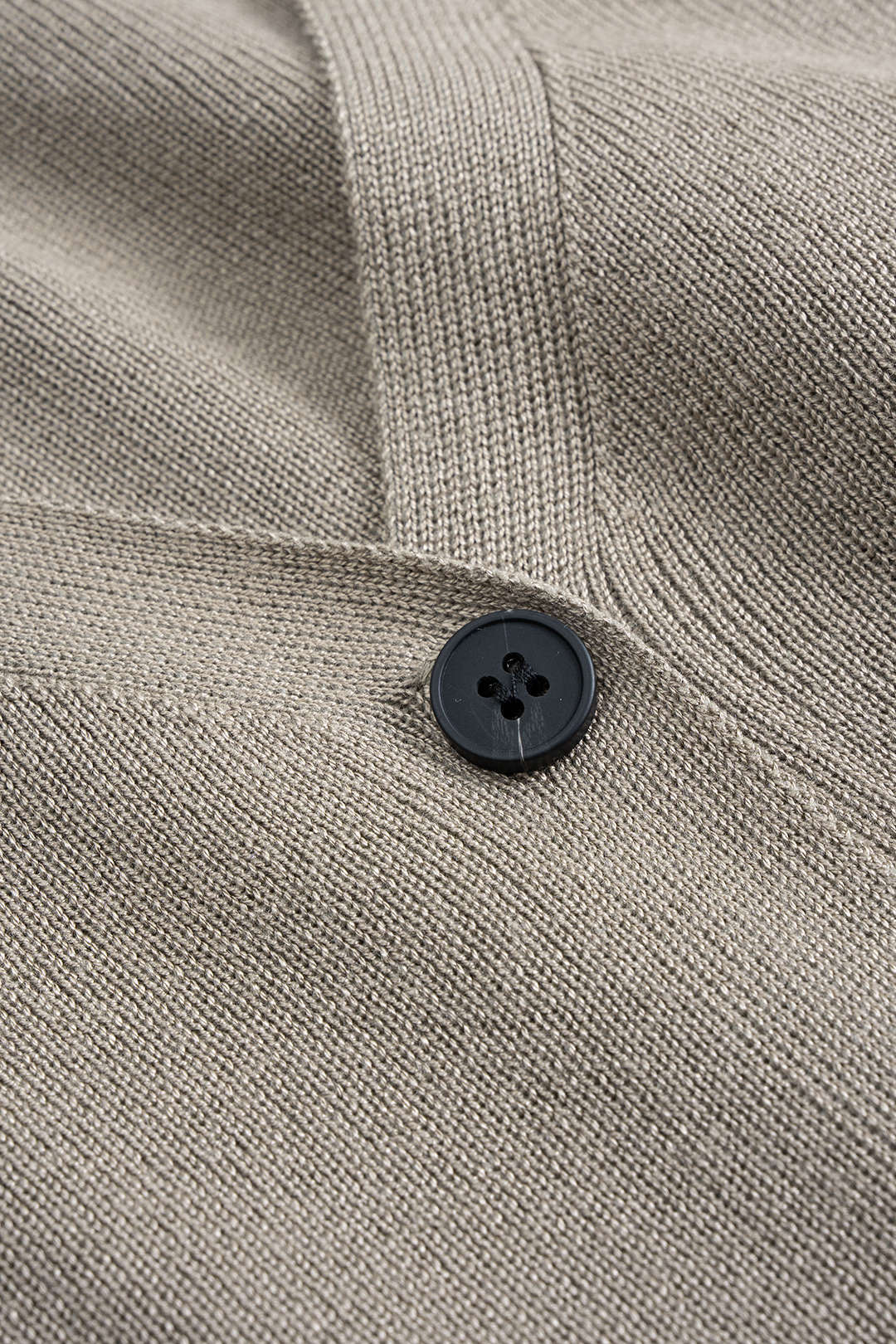 Knit Soid Button Vest And Long Cardigan And Wide Leg Trousers Set