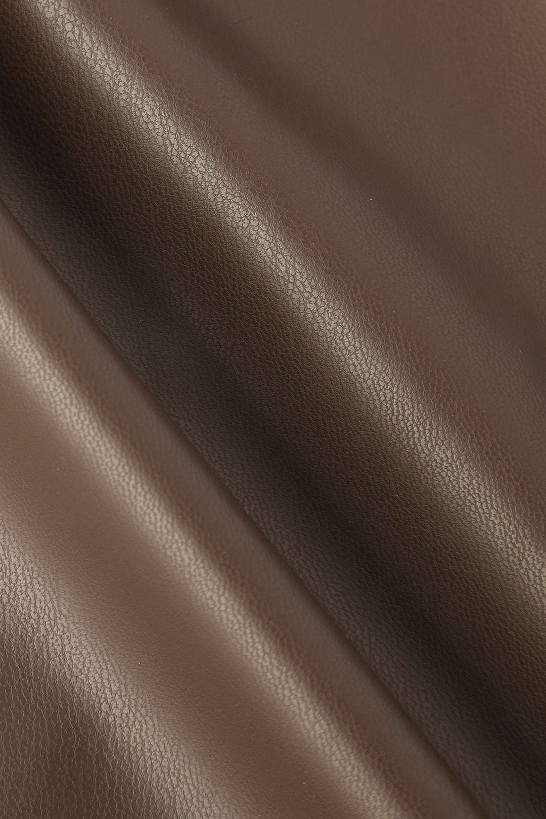 Faux Leather Wrap Ruched Mid-length Skirt