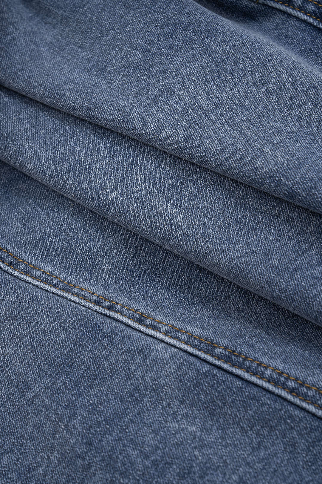 Asymmetrical Button Denim Skirt