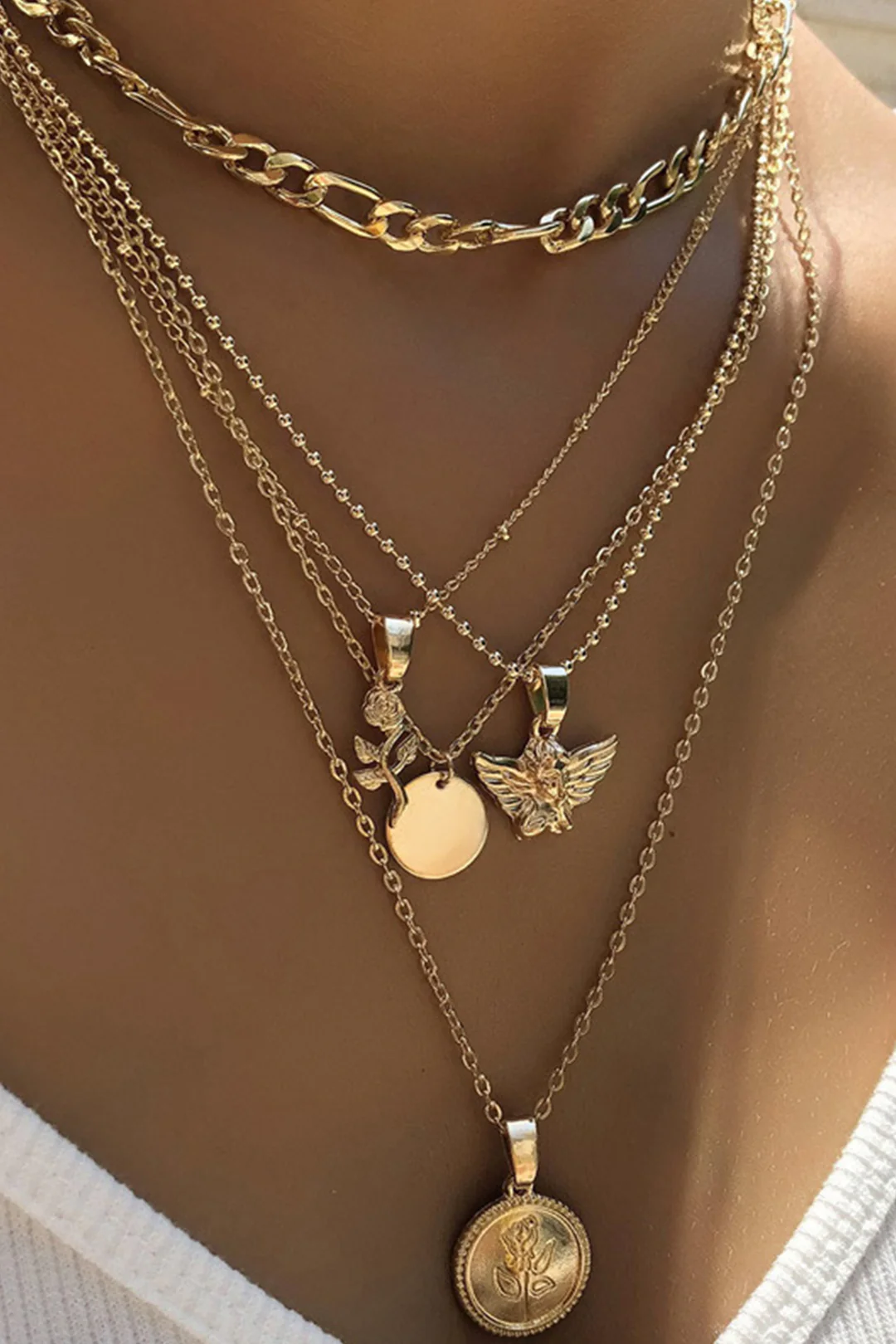 Layered Flower Necklace