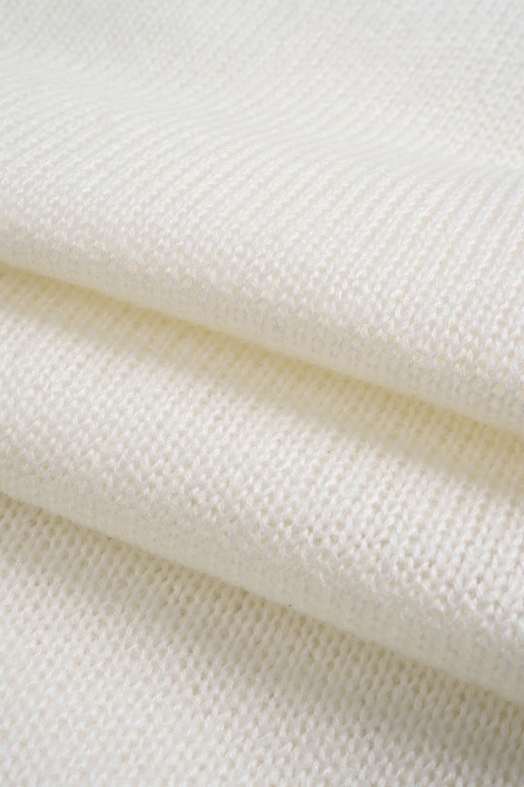 Knit V-Neck Button Long-Sleeve Top