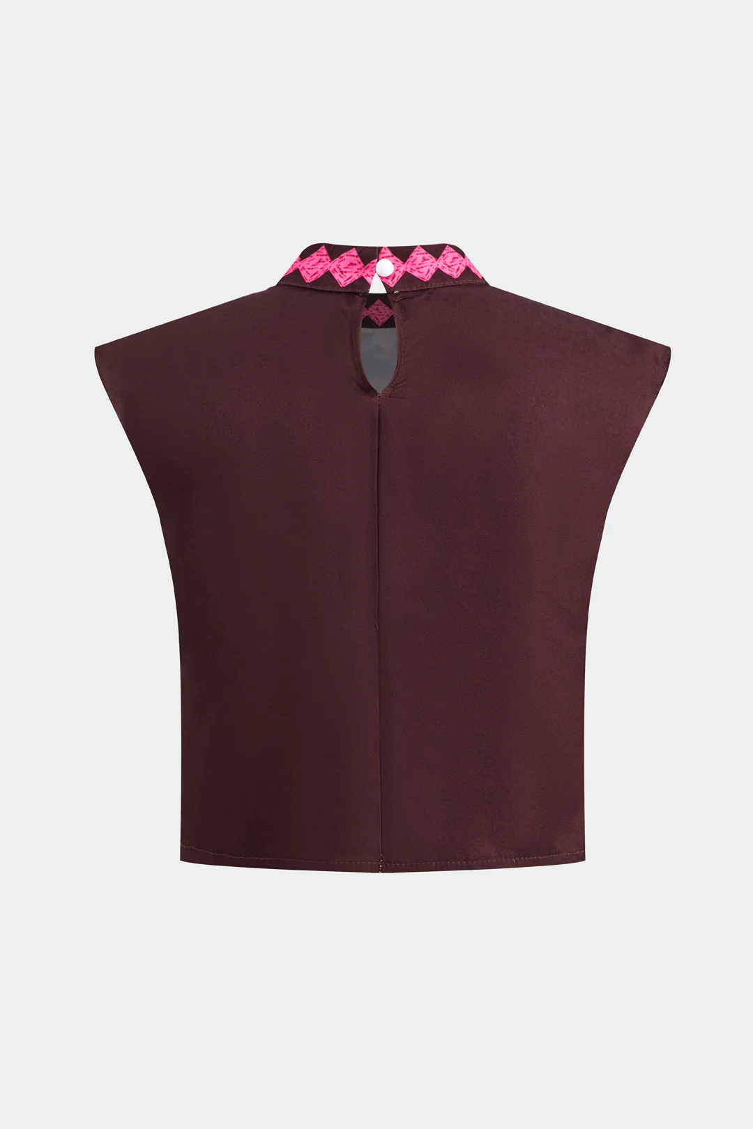 Coconut Palm Print Cut Out Button Top And Zipper Skirt Set