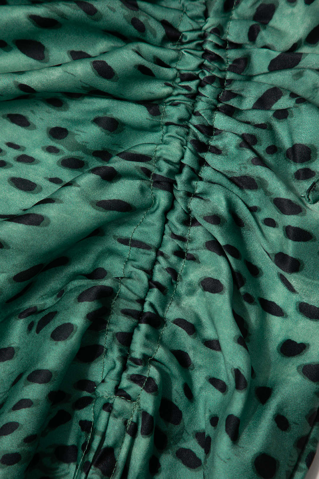 Leopard Print Drawstring Split Skirt