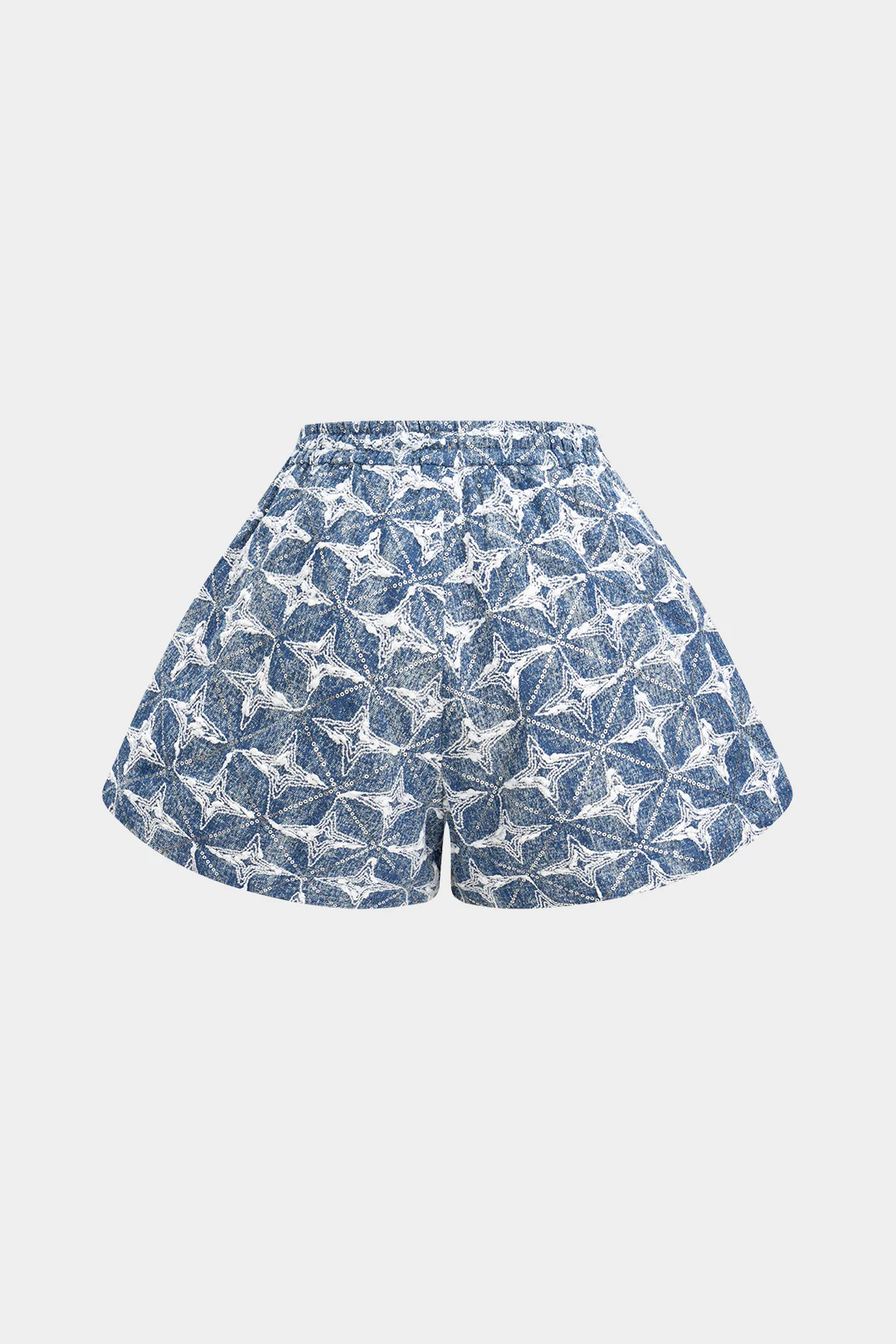 Denim Drawstring Shorts