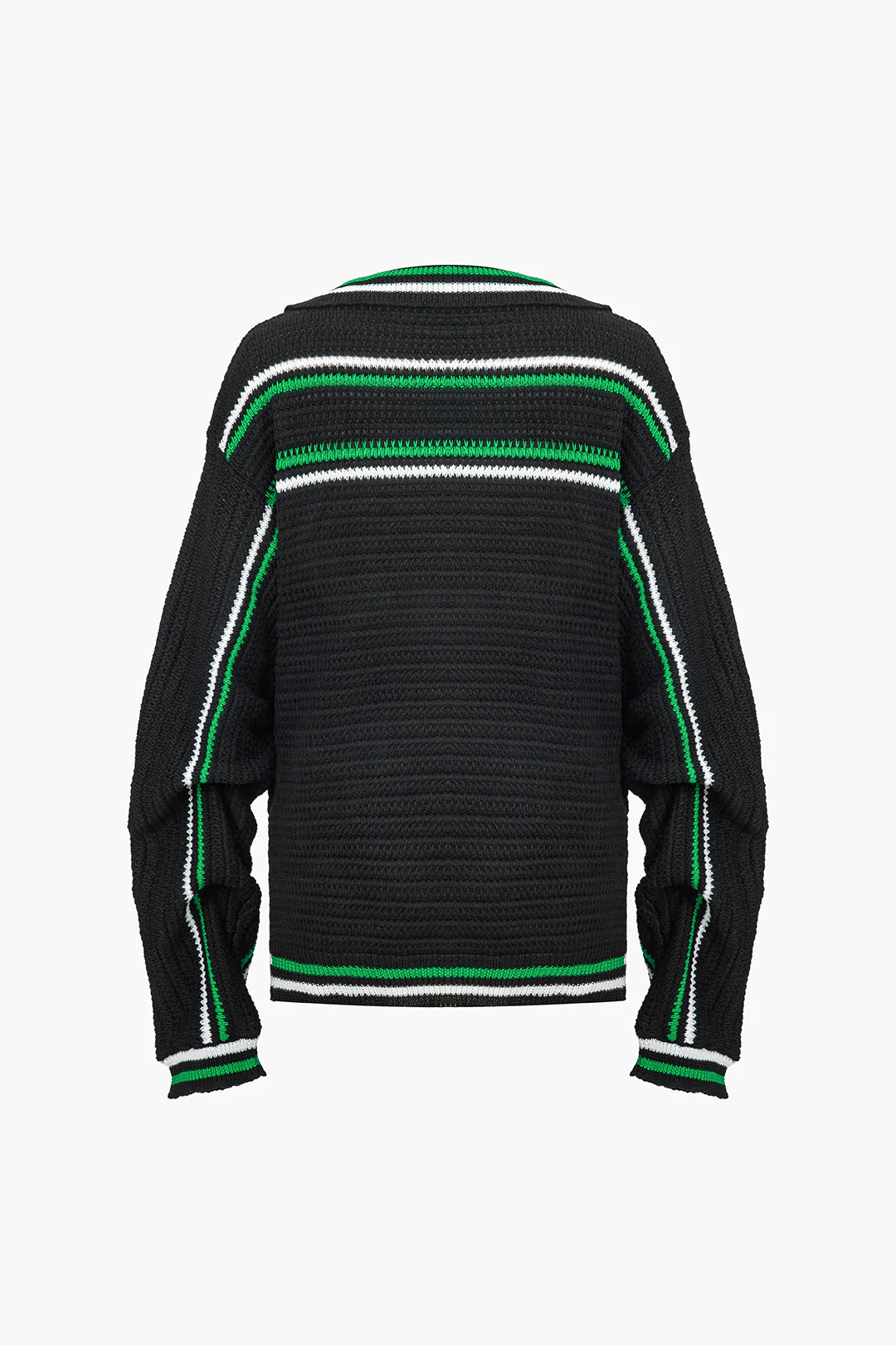 Knit Color Block Pocket Cardigan