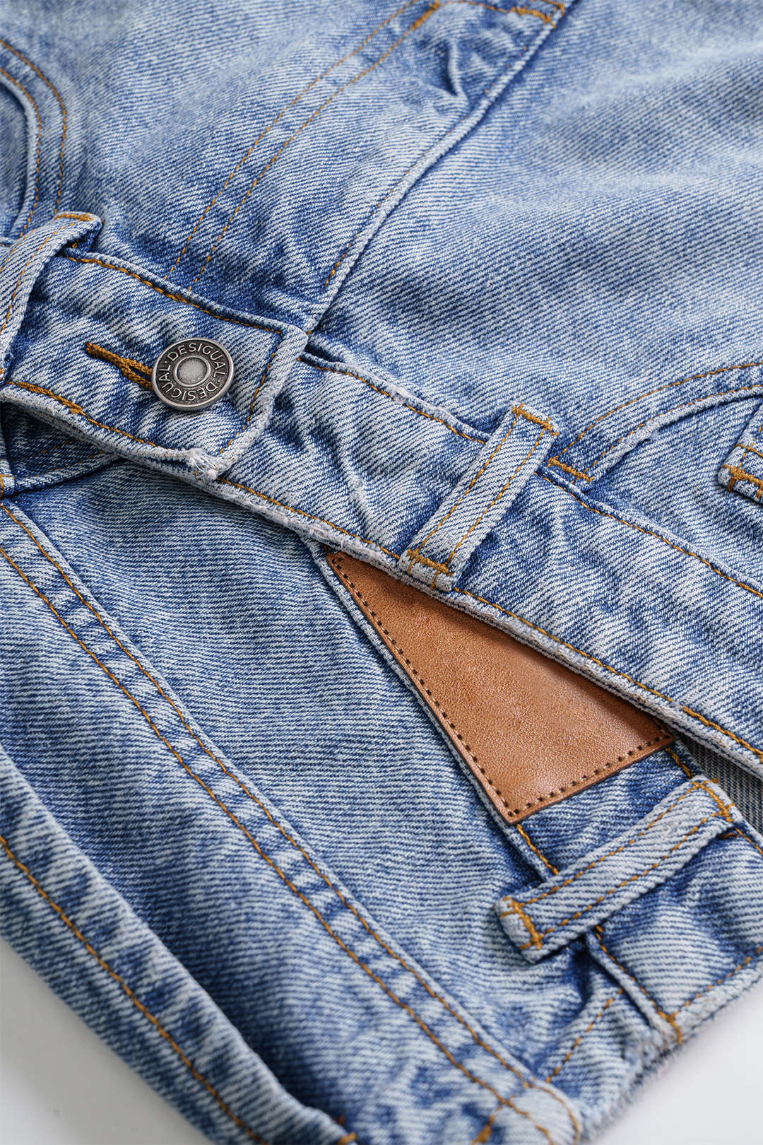 Asymmetrical Denim Skirt