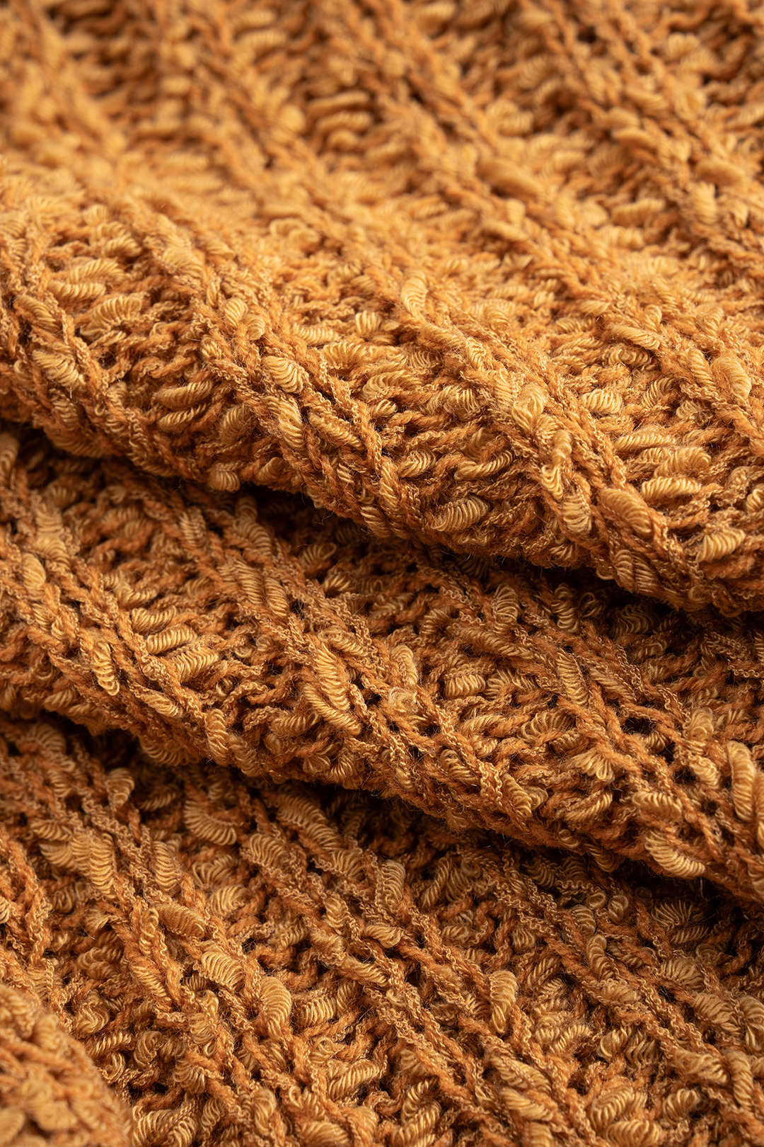 Knit Ribbed Buttoned Long Sleeve Top