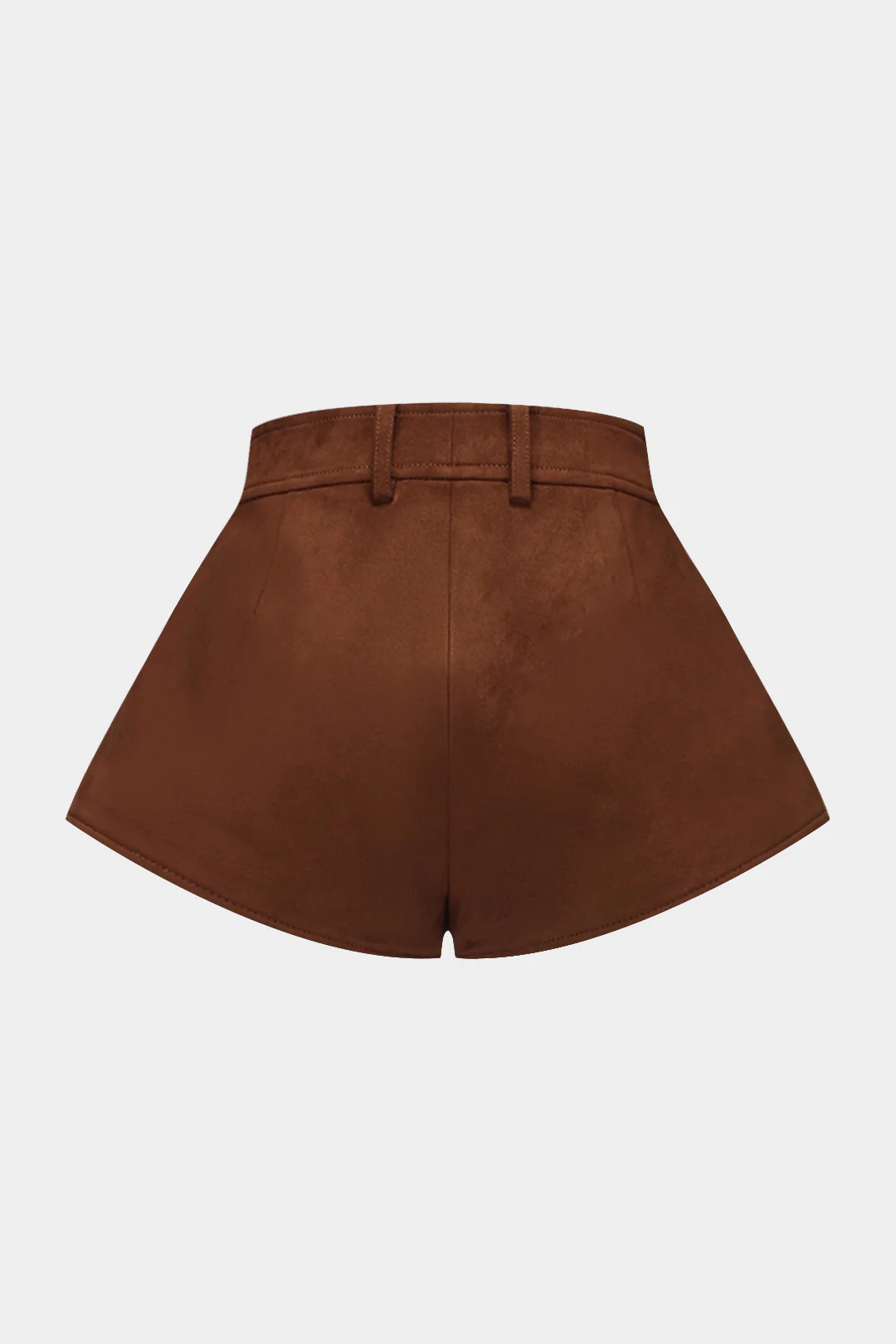 Suede Wide-Leg Shorts