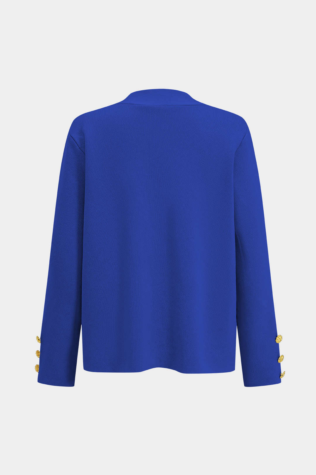 Button-Design Knit Cardigan and Wide-Leg Pants Set