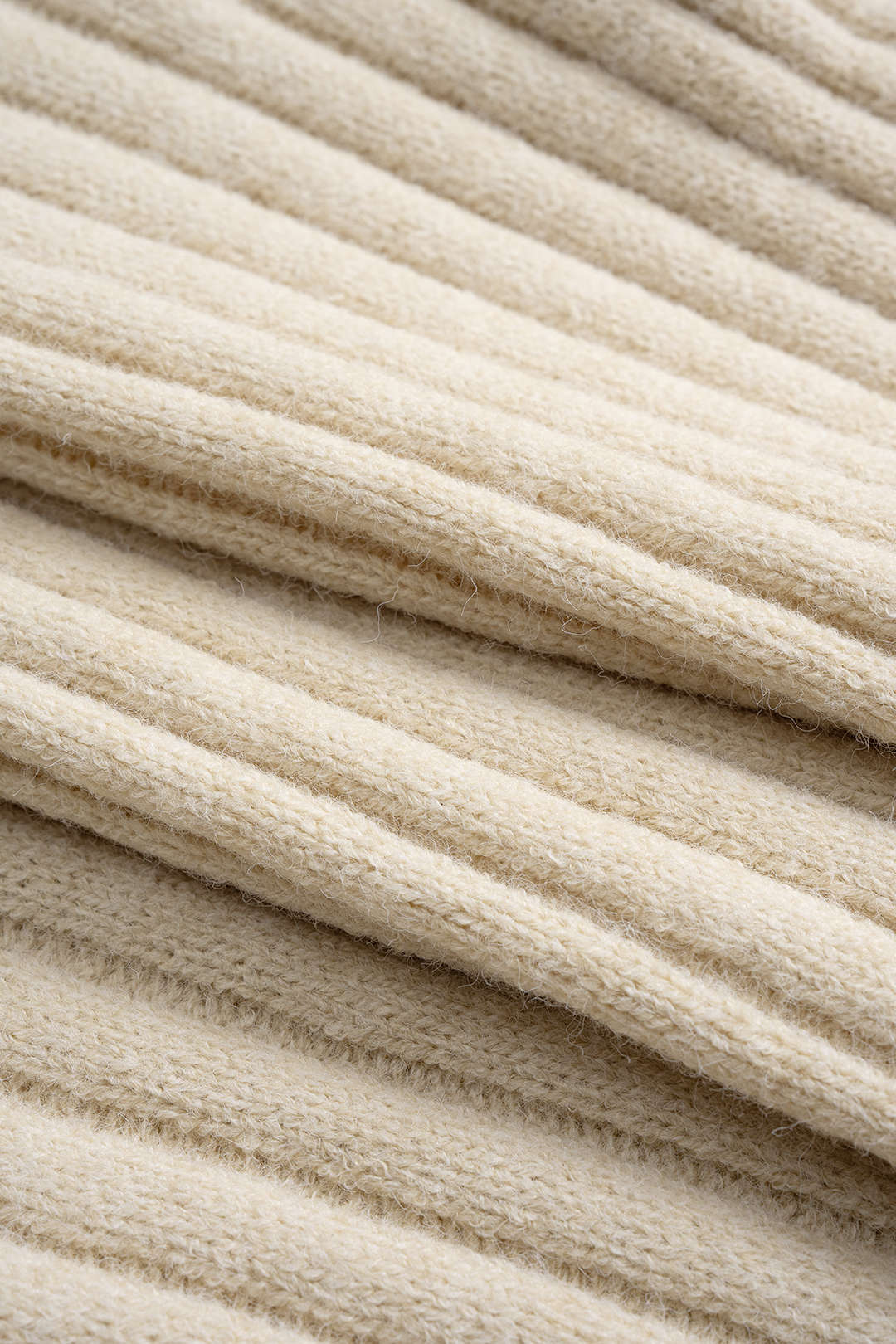 Knit Ribbed Button Long-Sleeve Top And Bell Leg Trousers Set