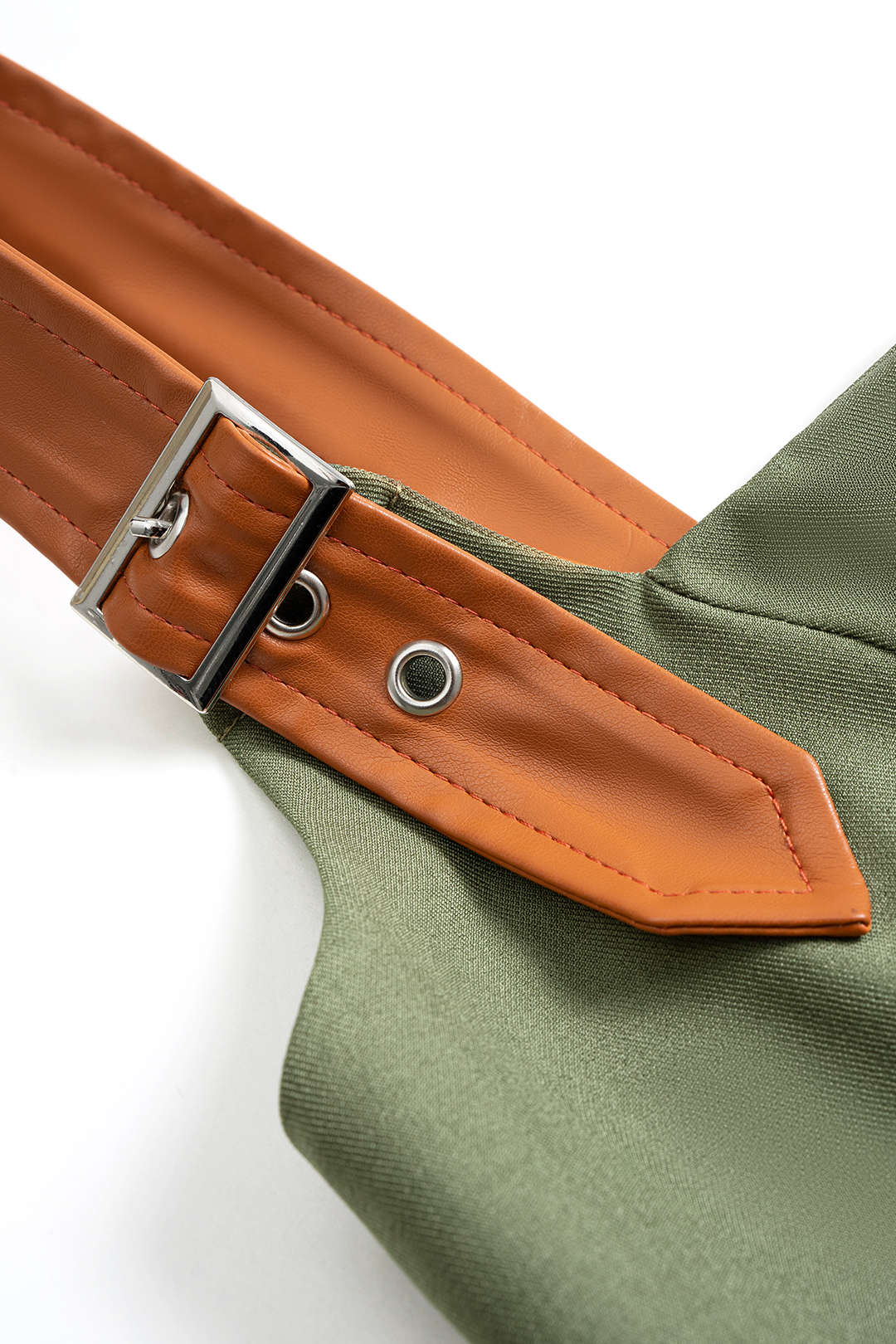 Patchwork Zipper Camisole Top