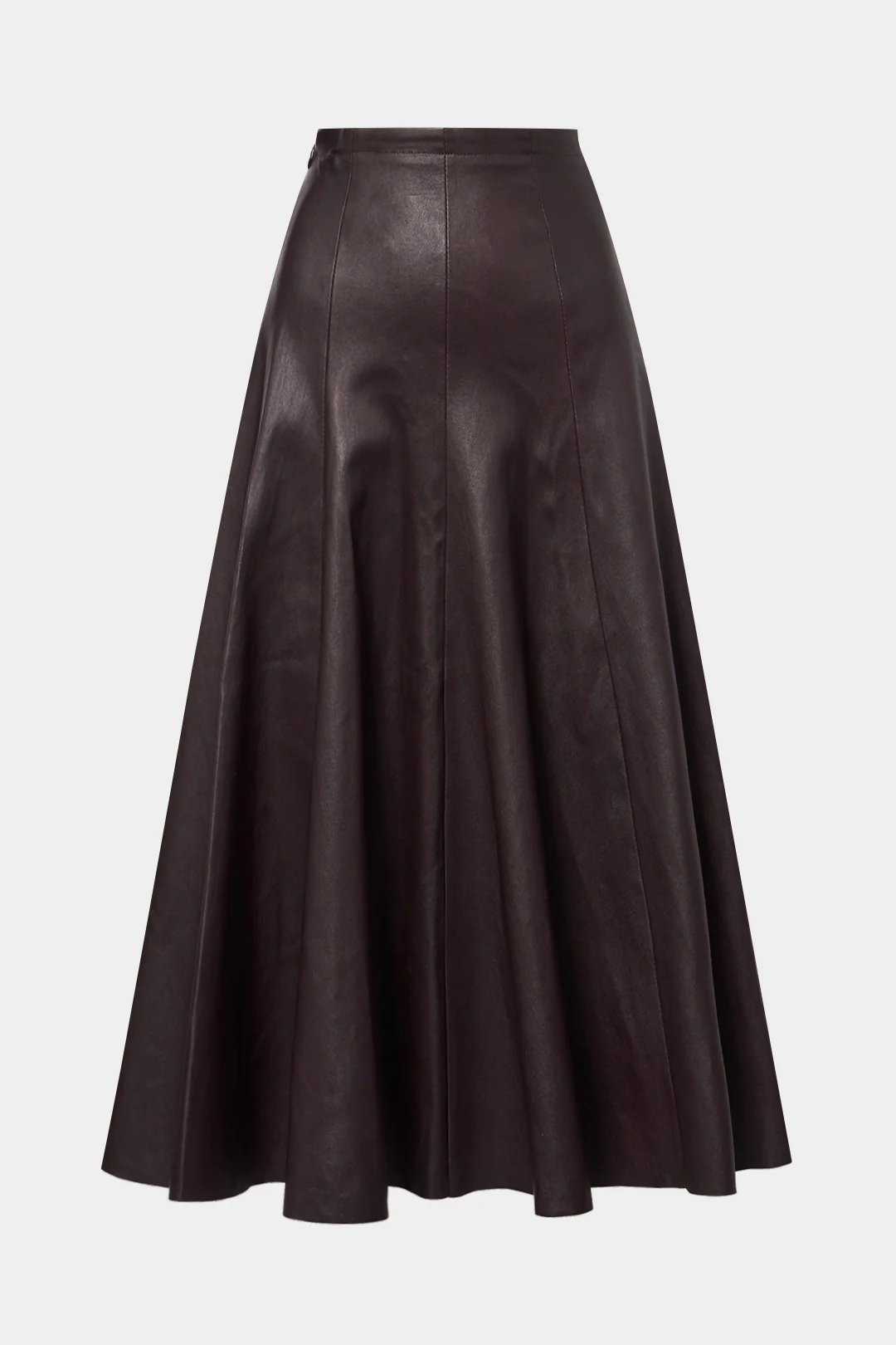 Faux Leather Ruched Skirt