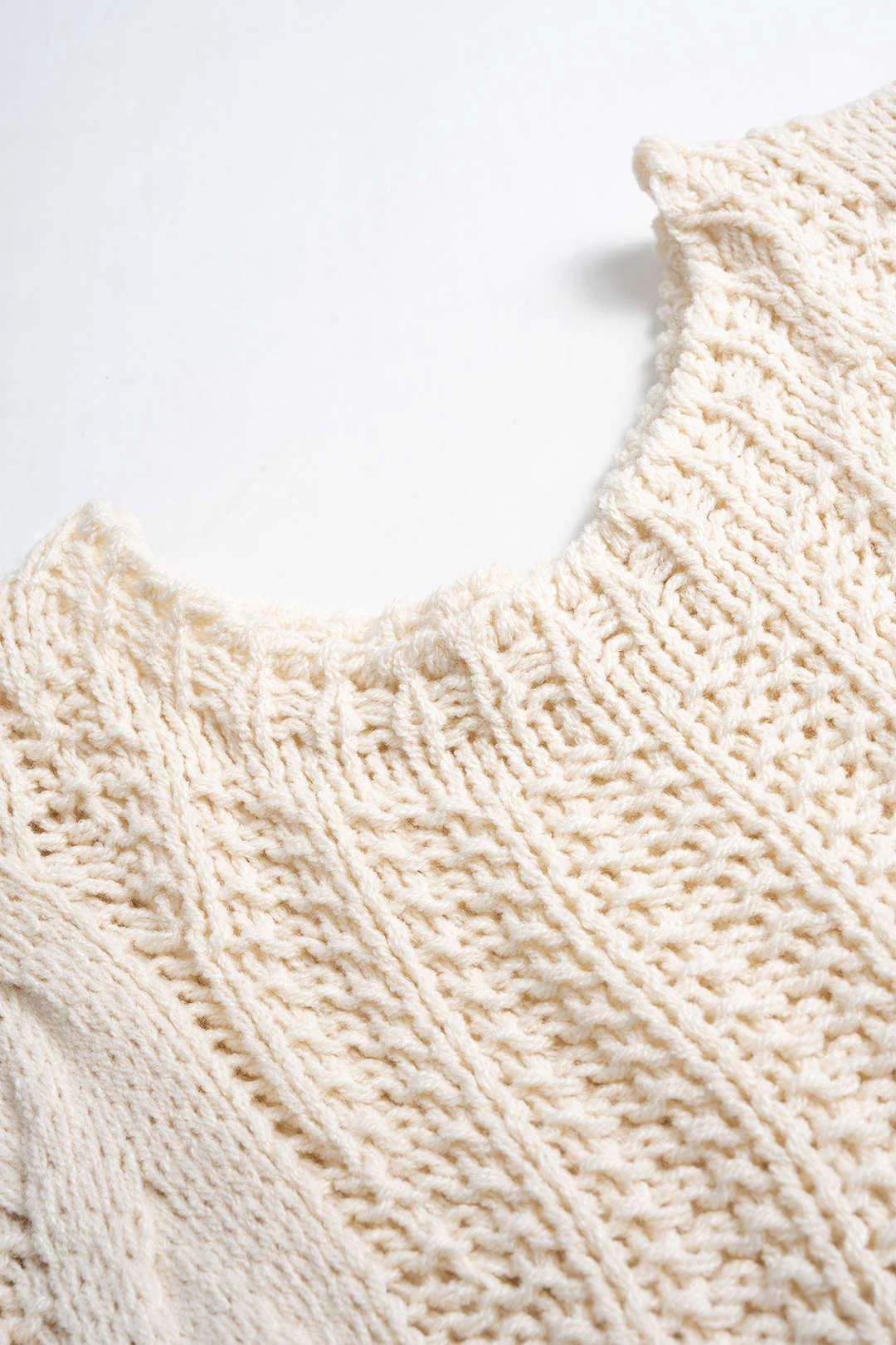 Cable Knit Sleeveless Tank Top