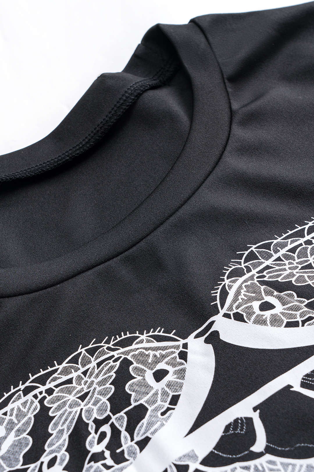 Plus Size Abstract Print Short Sleeve Top And Skirt Set