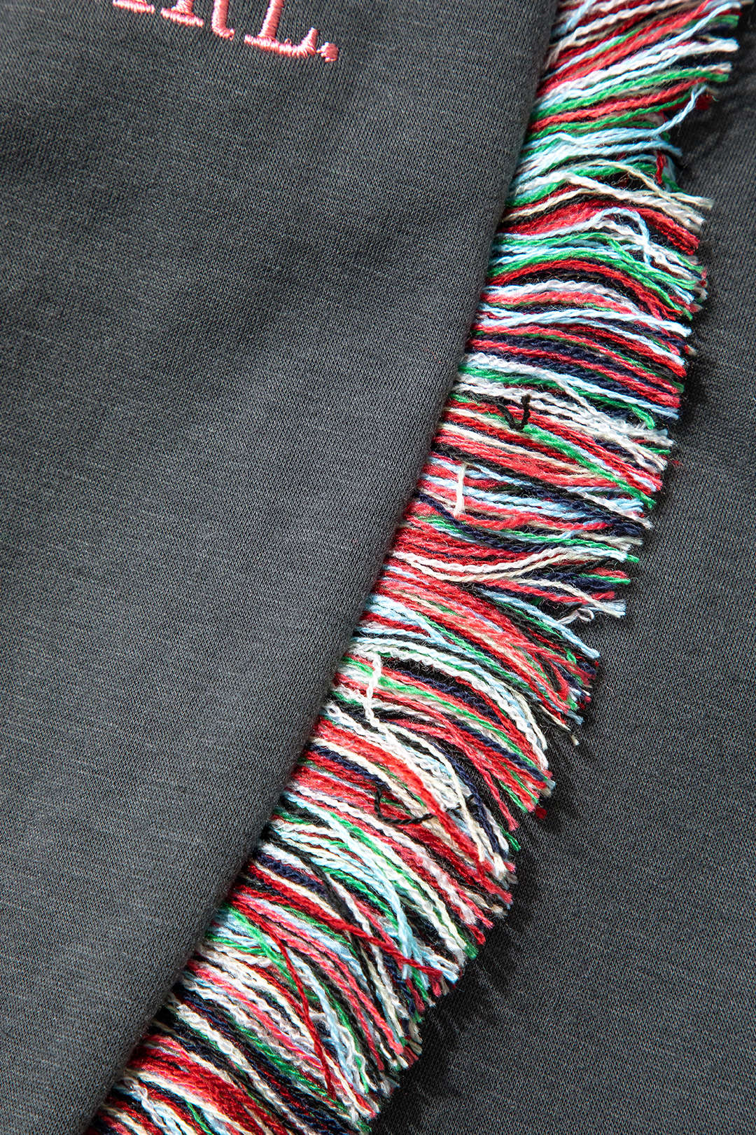 Letter Printed T-shirt and Tassel Drawstring Pant Set