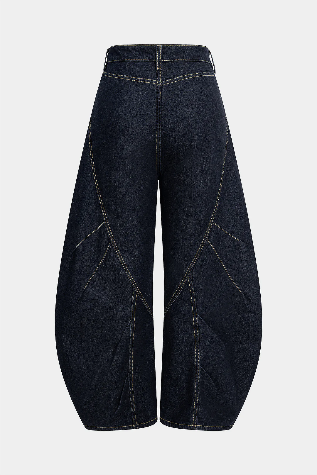 Denim Button Barrel Jeans