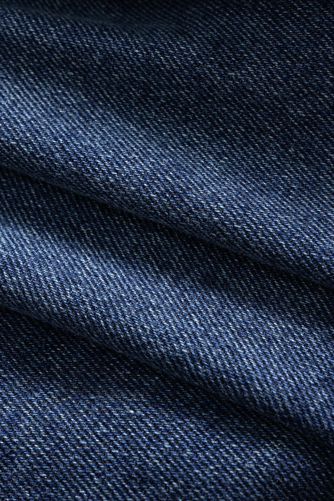 Denim Round Neck Buttoned Long Sleeve Top