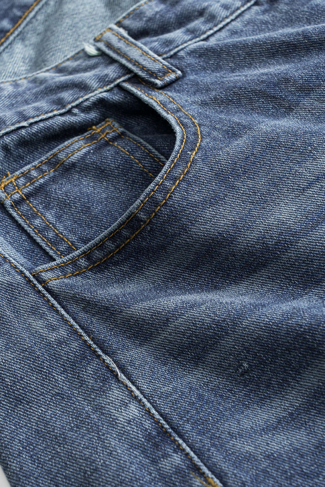 Asymmetrical High Waist Denim Jeans