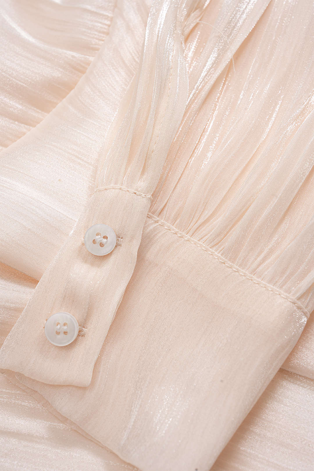 Chiffon Ruched Ruffle Long Sleeve Mini Dress