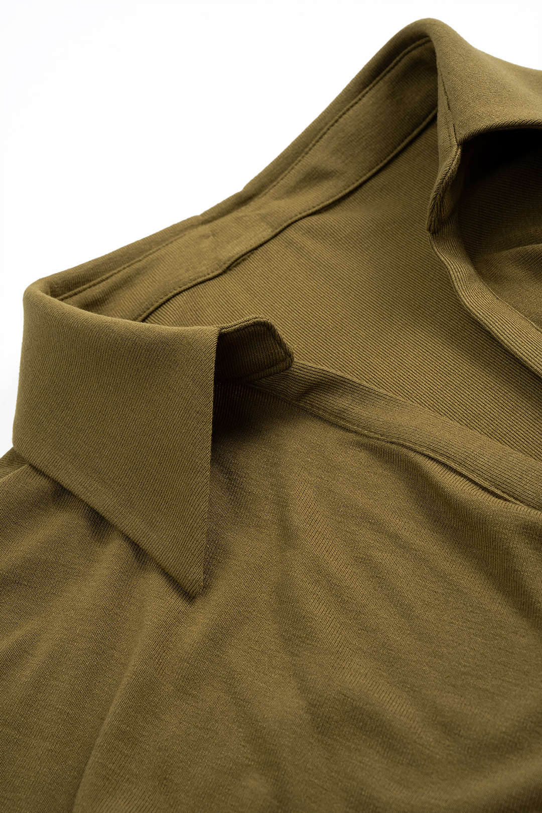 Draped Cowl Neck Long-Sleeve Top And Ruched Skirt Set