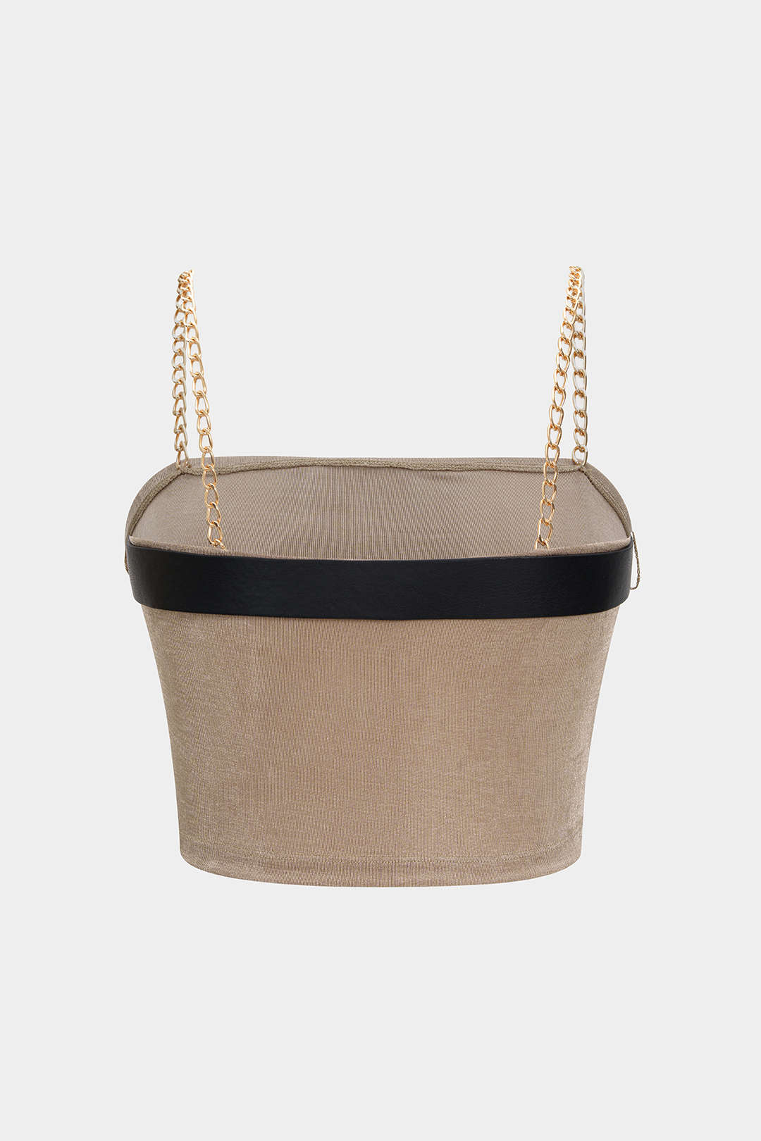 Plus Size Metallic Chain Patchwork Camisole Top