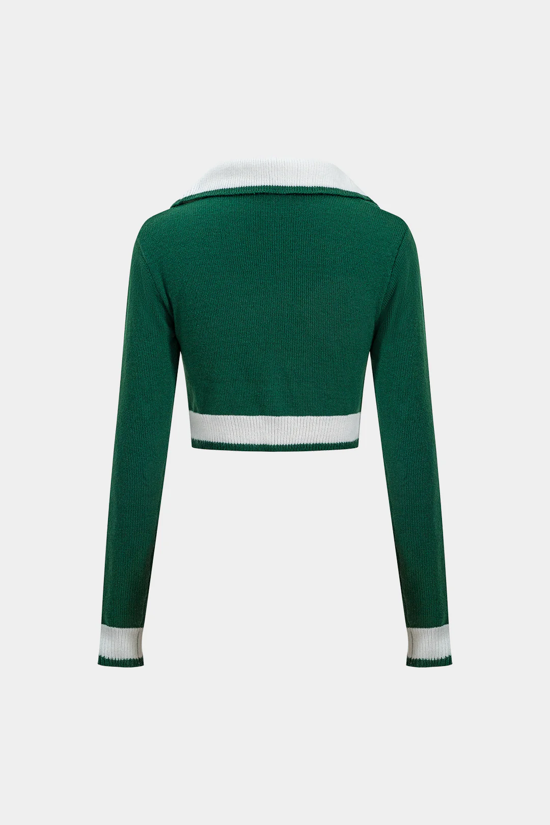 Simple Knit Contrasting Skirt Set