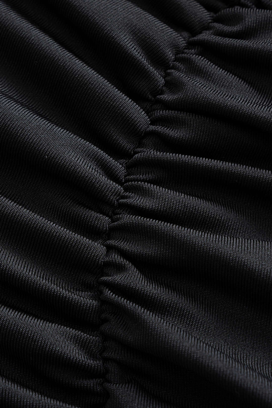 Asymmetrical Neck Ruched Long-Sleeve Maxi Dress