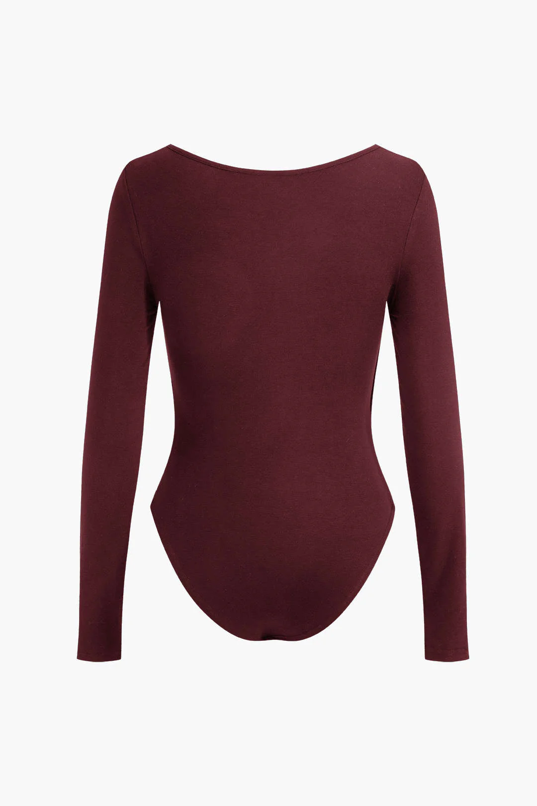 Faux Leather Long Sleeve Cut-Out Bodysuit