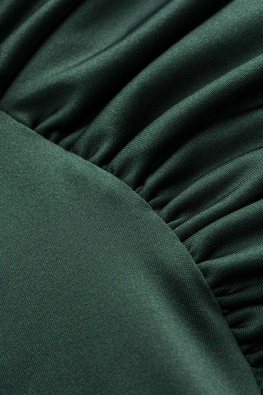 Metallic Ruched Strappy Knotted Long-Sleeved Mini Dress