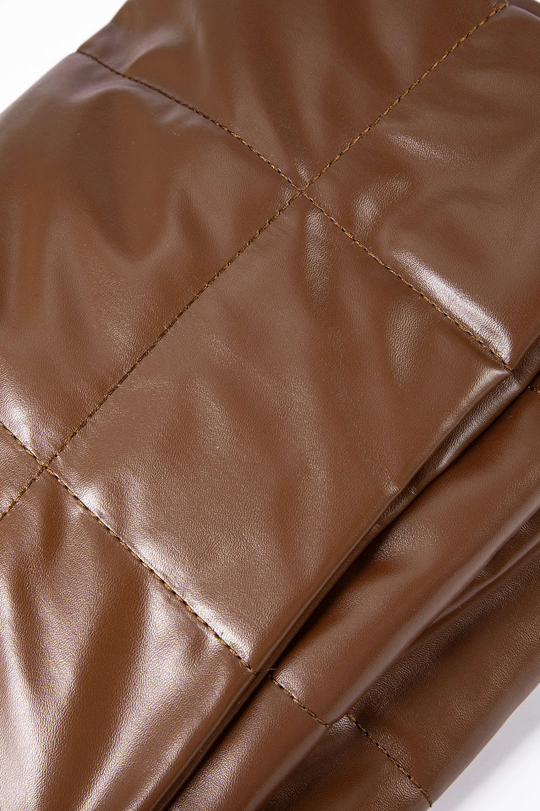 Faux Leather Plaid Crossbody Bag