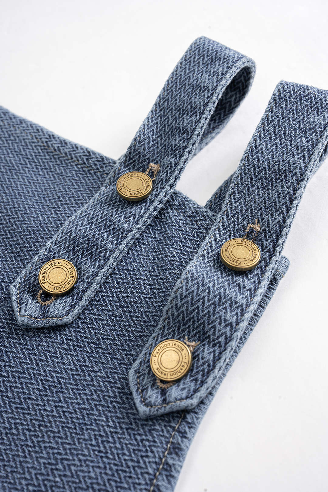 Denim Metallic Asymmetrical Vest