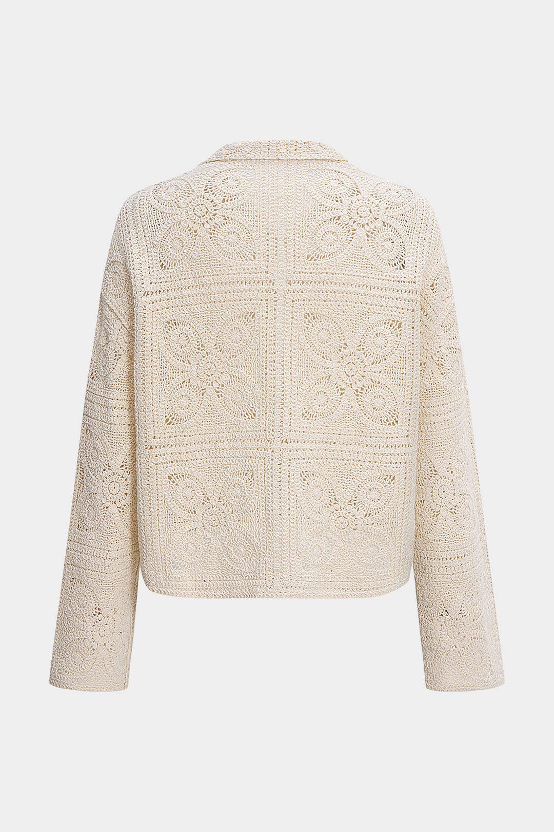 Knit Button Hollow Out Cardigan